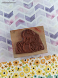 Vintage 1992 Judith Kleinschmidt Cute Lil' Teddy Bear Wooden Block/Rubber Stamp