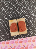 Vintage Cute Lil' Woodland Animals Wooden Block/Rubber Stamps Set/2, CLEAN