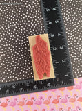 Vintage 1992 Kidstamps Michelle Dorman Cute Lil' Fish w/Books Wooden Block/Rubber Stamp, CLEAN