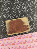 Vintage 1995 PSX G-1476 Swan Wooden Block/Rubber Stamp