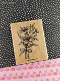Vintage 1998 Stampin' Up! Easter Blessings Floral Wooden Block/Rubber Stamp