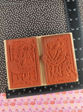 Vintage 1996 Penny Black Gift of Flowers/Opening Night 586K + 578K Wooden Block/Rubber Stamps Set/2