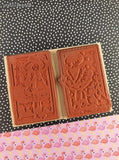 Vintage 1996 Penny Black Gift of Flowers/Opening Night 586K + 578K Wooden Block/Rubber Stamps Set/2