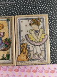 Vintage 1996 Penny Black Gift of Flowers/Opening Night 586K + 578K Wooden Block/Rubber Stamps Set/2