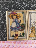 Vintage 1996 Penny Black Gift of Flowers/Opening Night 586K + 578K Wooden Block/Rubber Stamps Set/2