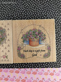 Vintage Stamps Happen #70027 + #70028 Biblical Verses Wooden Block/Rubber Stamps Set/2