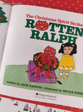 Vintage 1998 The Christmas Spirit Strikes Rotten Ralph Illustrated Softcover