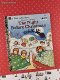 Vintage 1992 Little Golden Book: The Night Before Christmas, Hardcover