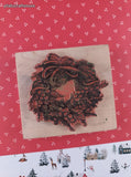 Vintage PSX K-1680 Festive Christmas Wreath w/Grapes Wooden Block/Rubber Stamp