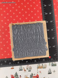 Vintage Magenta Stamps Christmas Festive Elves Wooden Block/Rubber Stamp, CLEAN