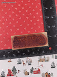 Vintage Delafield Stamp Company F606 Group of Santas Wooden Block/Rubber Stamp