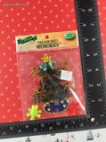 Vintage 2003 Treasured Memories Christmas Tree SHINY 3-Dimensional Sticker Pack, New/Sealed