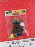 Vintage 2003 Treasured Memories Christmas Tree SHINY 3-Dimensional Sticker Pack, New/Sealed
