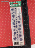 Vintage Royal Langnickel Christmas Holiday Rub-on Transfer Snow Glitzy GLITTER NEW