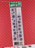 Vintage Royal Langnickel Christmas Holiday Rub-on Transfer Snow Glitzy GLITTER NEW