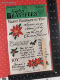 Vintage Timeless Transfers Christmas Holiday Rub-on Holidays NEW & Sealed