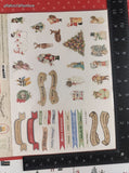 2011 Melissa Frances 1962 Character Die Cuts Christmas Festive Sheet NEW & Sealed