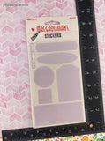 Vintage 1998 Mrs. Grossman's Stickers, Lavender Textured Tags, 3 Sheets New & Sealed
