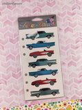 Vintage Stickopotamus Stickers, Shimmer Cars Automobiles, 1 Sheet New & Sealed