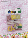 Sticko Phrase Cafe Title Stickers "One of These Things" 3-Dimensional Sticker Pack, New/Sealed