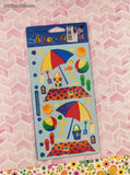 Vintage Stickopotamus Stickers, Summer Beach, 1 Sheet New & Sealed