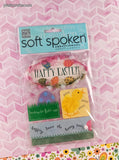 Me & My BIG Ideas Soft Spoken "Happy Easter" Spring 3-Dimensional Sticker Pack, New/Sealed