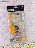 Jolee's Boutique Pep Rally Gold School Spirit 3-Dimensional Sticker Pack, New/Sealed