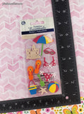 Sandylion Essentials Beach Vacation 3-Dimensional Sticker Pack, New/Sealed