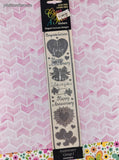 Vintage Class A Peels SHINY Silver Happy Anniversary Group I Stickers, 1 Sheet New & Sealed