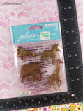 2016 Jolee's Boutique Gold Animal Embellishments 3-Dimensional Sticker Pack, New/Sealed