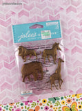 2016 Jolee's Boutique Gold Animal Embellishments 3-Dimensional Sticker Pack, New/Sealed