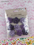 Little Birdie Boutique Elements Purple Lavender Flowers 3-Dimensional Sticker Pack, New/Sealed