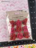 Little Birdie Boutique Elements Pink Red Flowers 3-Dimensional Sticker Pack, New/Sealed