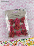 Little Birdie Boutique Elements Pink Red Flowers 3-Dimensional Sticker Pack, New/Sealed