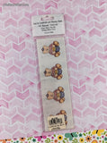 Vintage Provo Craft Cute Lil' Teddy Bear w/Honey Pot Designer Stickers Sealed Pack/2 Sheets