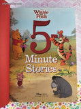 2017 Disney's Winnie the Pooh 5-Minute Stories Oversized Hardcover, Like New