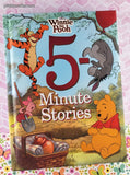2017 Disney's Winnie the Pooh 5-Minute Stories Oversized Hardcover, Like New