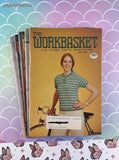 Vintage 1975 The Workbasket Set/7 Issues, No Duplicates Softcover Booklets
