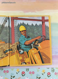 Vintage 1975 Golden Tell-A-Tale, My Little Book of Big Machines Miniature Hardcover