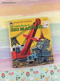 Vintage 1975 Golden Tell-A-Tale, My Little Book of Big Machines Miniature Hardcover