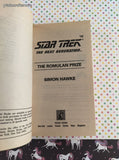 Vintage 1993 1st Printing Star Trek, TNG: The Romulan Prize #26 Softcover
