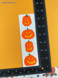 Vintage 1995 Mrs. Grossman's Halloween SIlly Spooky Pumpkins Full Sticker Sheet, Unused