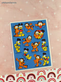 Vintage Hallmark Garfield & Odie Full Sticker Sheet, Unused