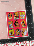 Vintage Hallmark Walt Disney's Pocahontas & John Full Sticker Sheet, Unused