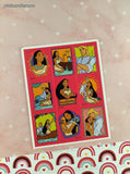 Vintage Hallmark Walt Disney's Pocahontas & John Full Sticker Sheet, Unused