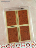Vintage 1999 Stampin' Up! Seasonal Shelves Set/4 Stamps w/Plastic Storage Case