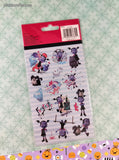 Disney Junior Vampirina Sparkly Holographic Prismatic Set/4 Full Sticker Sheets, NEW & Sealed