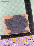 Vintage Stampendous! Twisted Tree Spooky Halloween R208 Wooden Block/Rubber Stamp