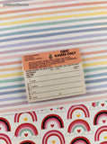 Vintage Deluxe Woven Labels "Specially HandMade By Sheila" SEALED Pack/8 Labels