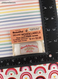 Vintage Deluxe Woven Labels "Specially HandMade By Sheila" SEALED Pack/8 Labels